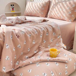 软糯透气双层棉纱空调被亲肤全棉大豆被子夏季 可机洗薄被夏被9