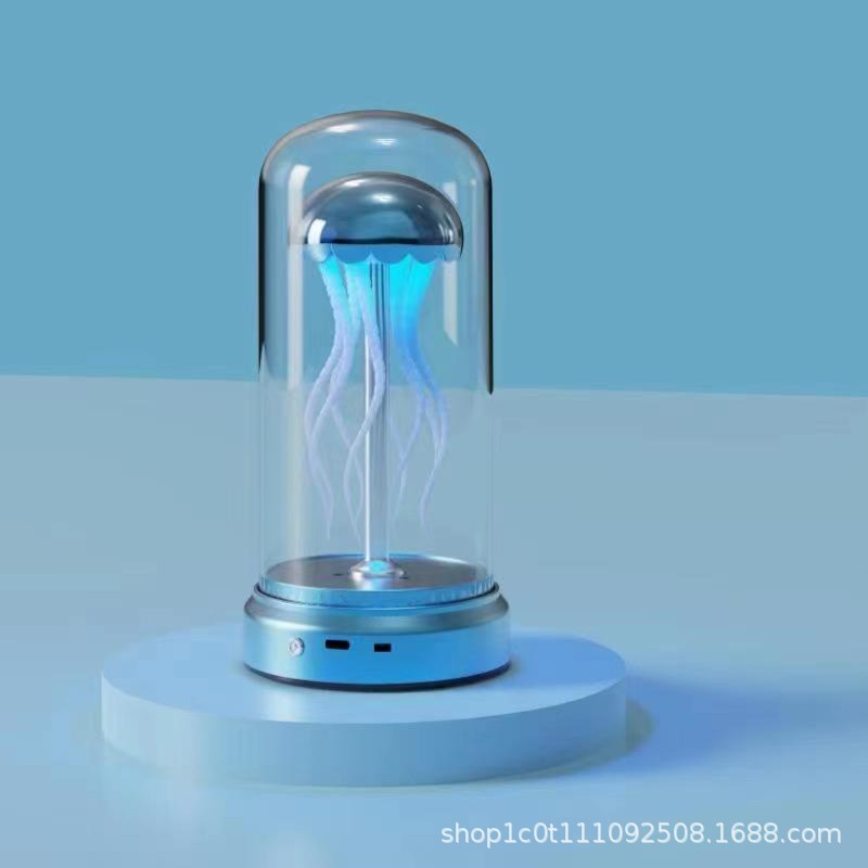 网红机械水母灯机械氛围灯摆件亚克力发光摆件发光水母七彩灯