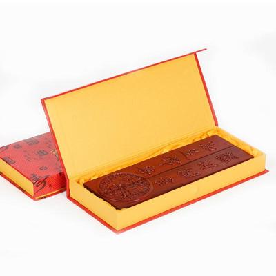 38公分红瑰宝纸镇尺毛笔压尺书法宣纸素面压尺压实木文房四宝摆件