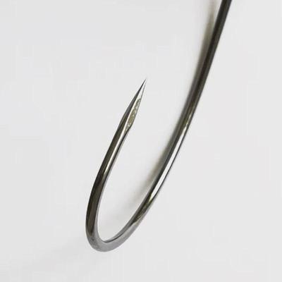 9003-cd宽腹软路亚钓鱼黑鱼钩曲柄钩虫钩软饵钩窄腹100枚装