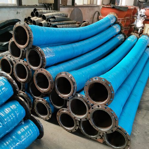 供应大口径法兰橡胶缠绕吸水管吸污管吸沙抽砂管耐高压橡胶钢丝管