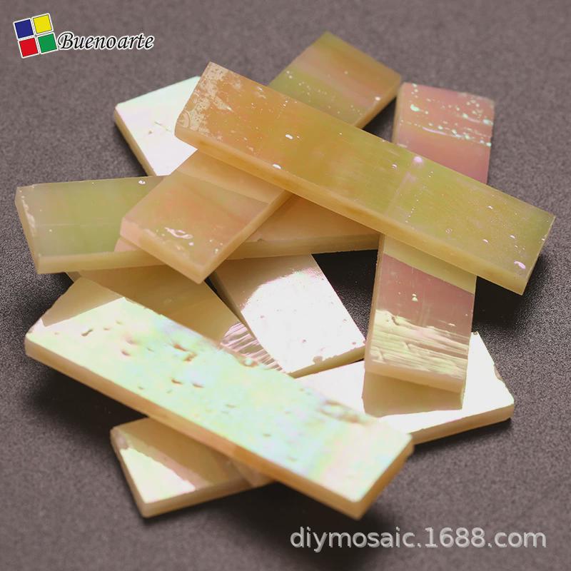 1x4厘米长条云母彩色玻璃片学生成人手工马赛克灯diy美院烛台装饰