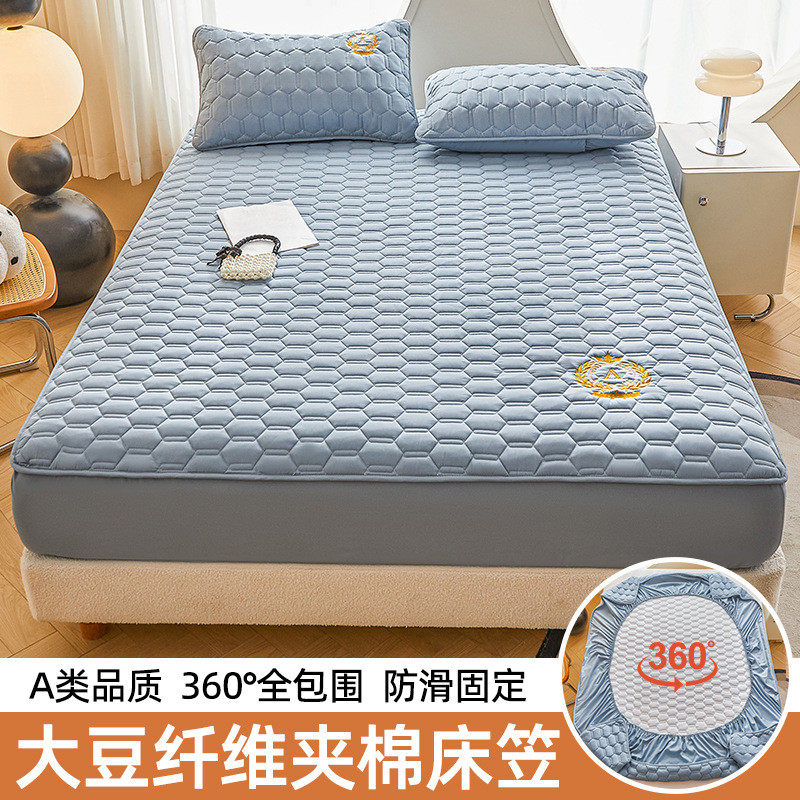 夹棉床笠罩单件全包防水隔尿床罩席梦思床垫保护罩儿童防尘套,床上用品,床裙,淘宝优惠券,粉丝福利购,淘宝优惠卷