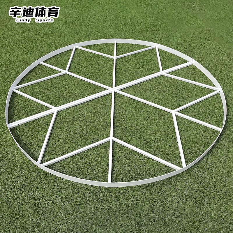 热销铅球抵趾圈铁制直径2.135/铁饼投掷圈2.5米田径实木抵趾板