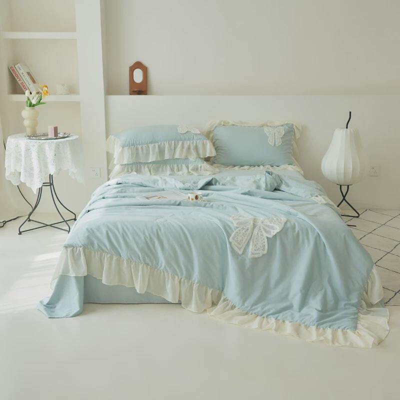 2024烂漫厂家直销韩系少女风小公主风格夏被夏凉被四件套新款满屋