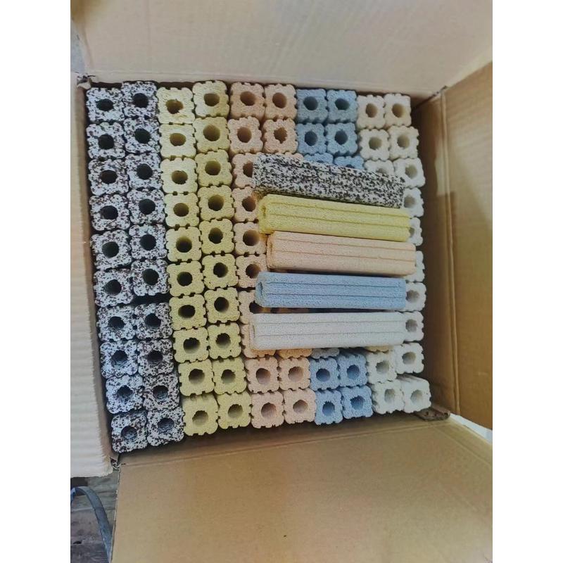 混彩色细菌屋色水族细菌条方形圆形过滤材料硝化梅花细菌屋