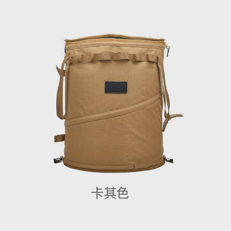厂家现货日韩爆款多功能野营杂物收纳桶可折叠露营用品垃圾桶包