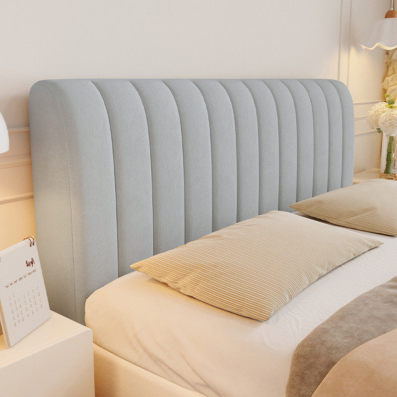 夹棉木床高级感床头套罩加厚靠背软包全包万能通用防尘罩2023新款,收纳整理,按摩椅防尘罩,淘宝优惠券,粉丝福利购,淘宝优惠卷