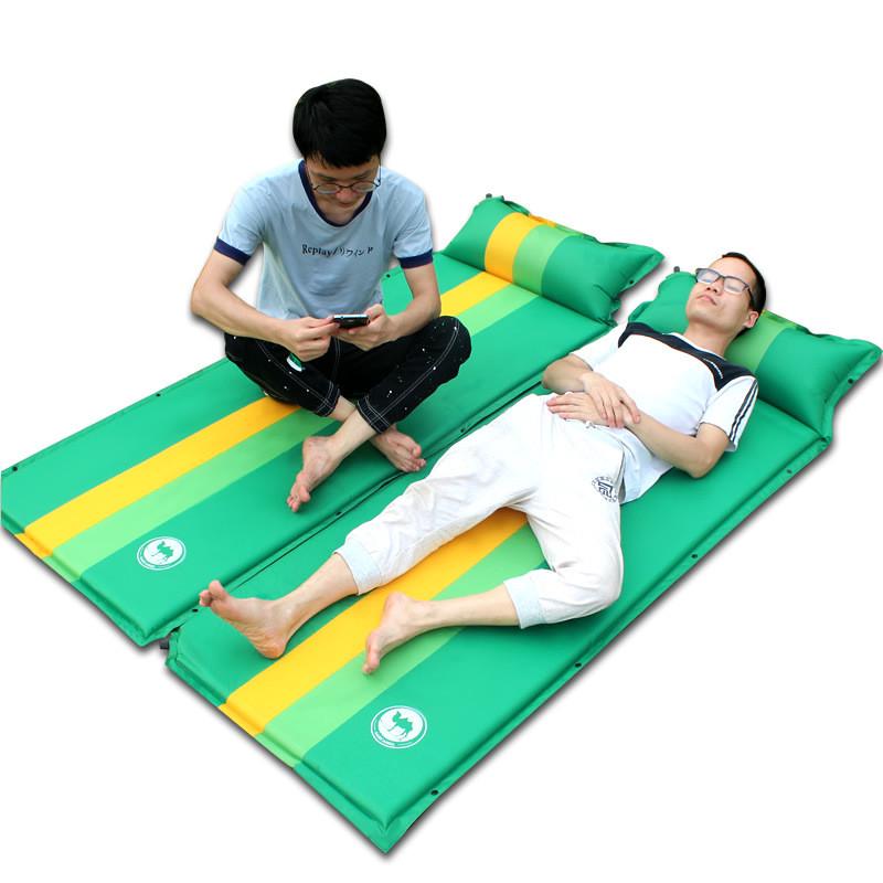 自动双户外露营帐篷防潮地垫单人可拼接充气床垫多人午休充气床垫