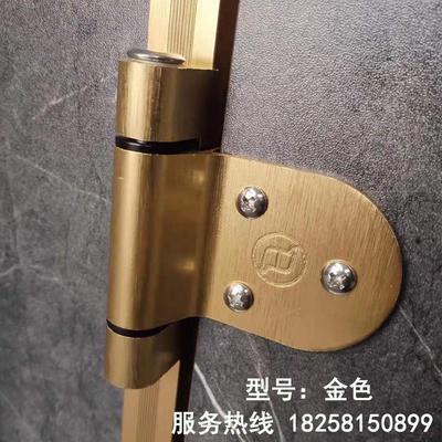 公共卫生间隔断爵铝合金腾五金配件圆/方立柱金色 银色 黑色套装