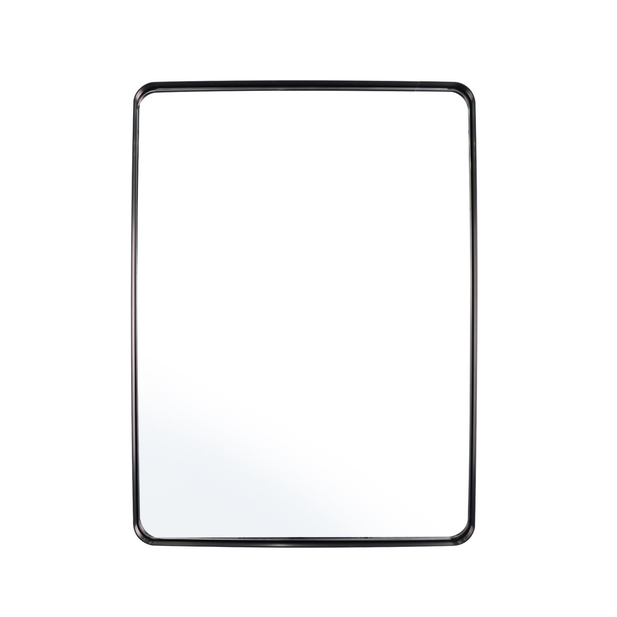 浴室镜卫生间壁挂化妆镜框挂墙式梳妆镜金属洗手台带边框镜不带灯