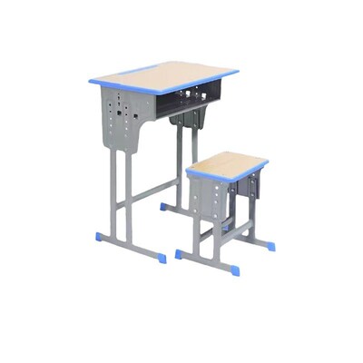 课桌椅学生教课桌椅中小学生单人可升降学习桌培训辅导班学生培