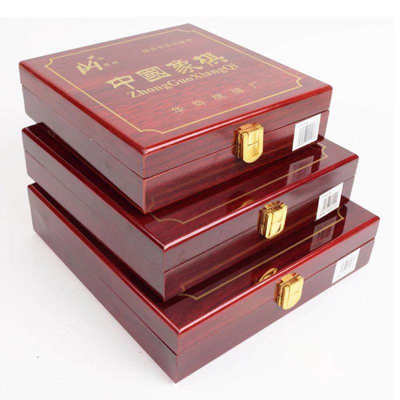 亚克力中国象棋烤漆木盒厂家直销精品黑白色象棋礼品皮棋盘套装