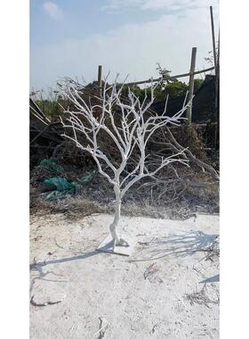 干树枝干枝干树白色枯树枝摆件树杆仿真树枝假树造型树树枝装饰