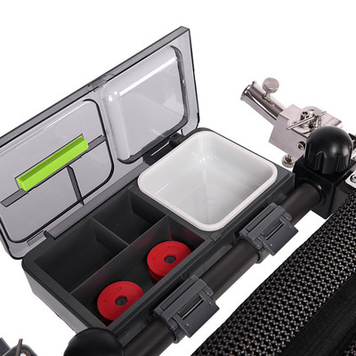 方型条磁拉饵盒钓鱼椅专用饵盘欧式钓椅全磁盘骑式钓椅拉饵盘方盒