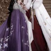 超仙飘逸古装 新款 汉服女斗篷加绒加厚保暖国风重工刺绣披风秋冬季