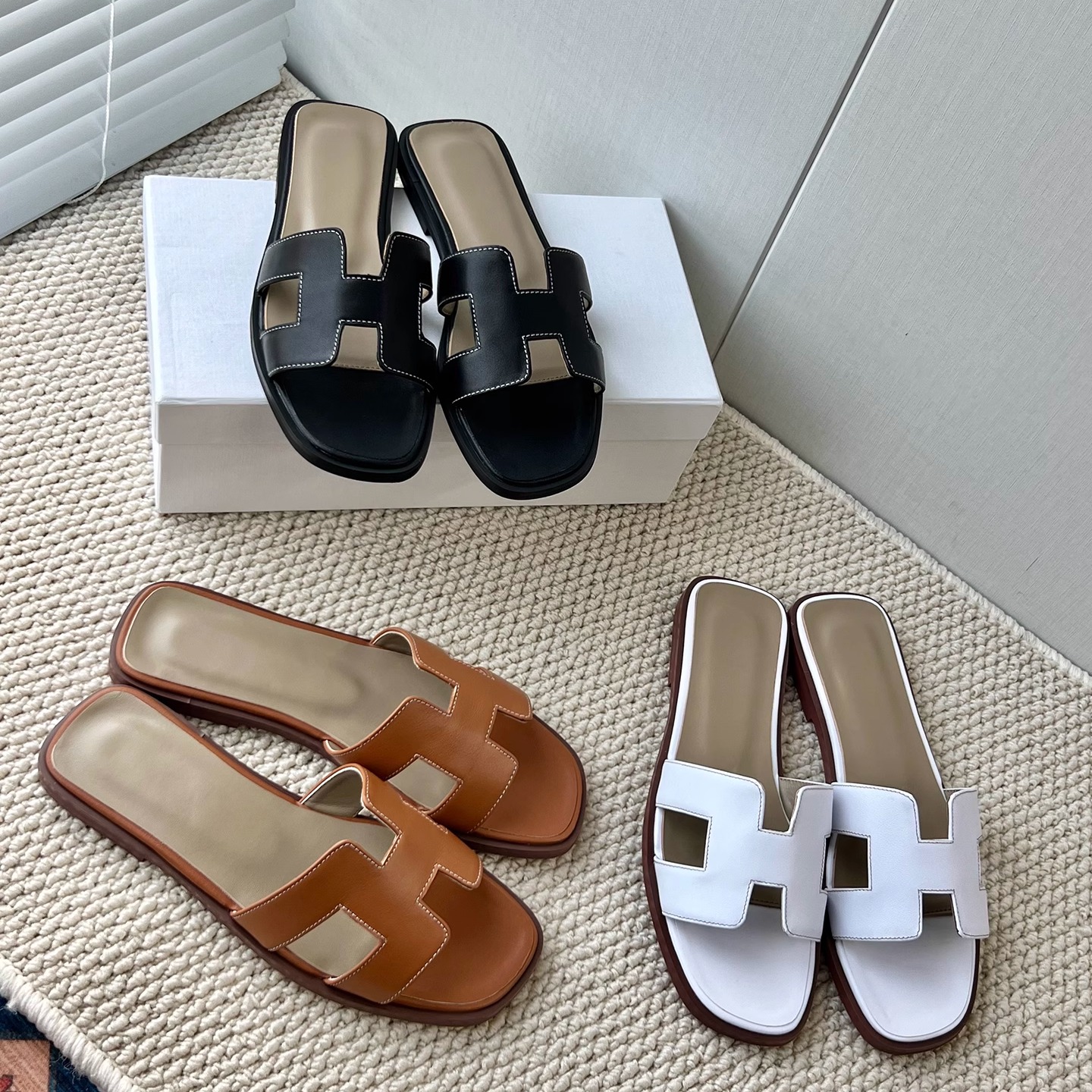 一字凉拖鞋女平底百搭外穿