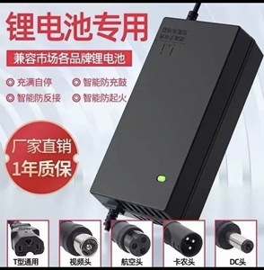 锂电池电动车充电器48V3A36V2A24V60V5A72V8A代驾折叠滑板车通用