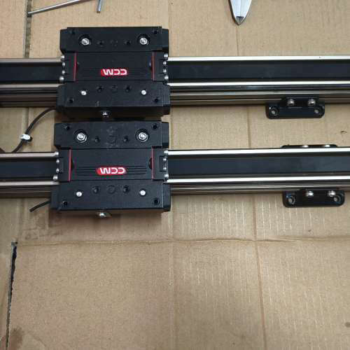 270mm行程CCM同步带模组，总长度500mm，有效行程2