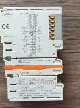 现货销售 BECKHOFF倍福 EL1814 模块 原装拆机