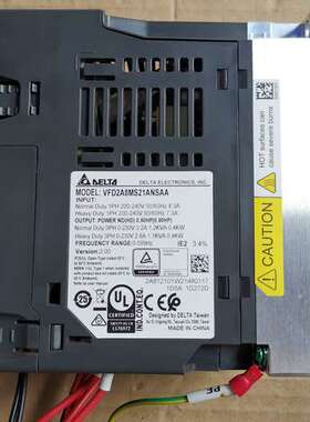 台达变频器VFD2A8MS21ANSAA ，正品拆机，现货实