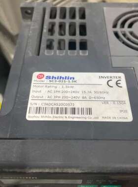 士林变频器SC3-021-1.5K 测试好1.5KW 220