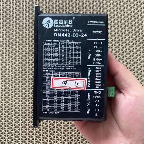 雷赛步进驱动器DM442-IO-24，二手拆机，实拍图，功能