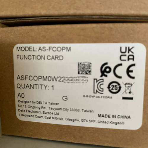 台达AS-FCOPM全新正品