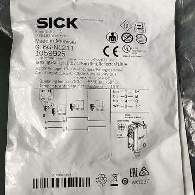 德国SICK传感器GL6G-N1211货号1059925单价