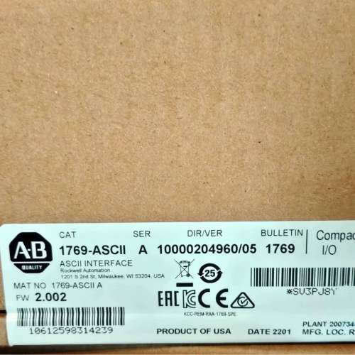 1769-ASCII 库存现货 直发 标价