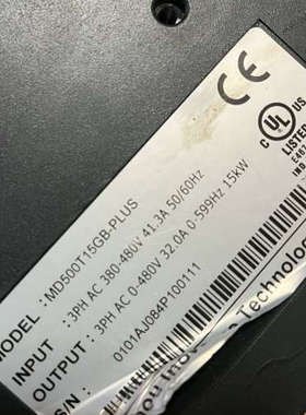 出汇川变频器MD500T15GB-PLUS 功能完好 实物拍