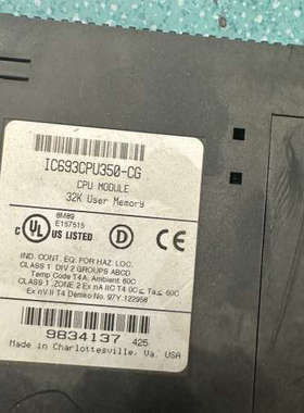 GE模块IC693CPU350-CG、二手拆机、现货、九新、