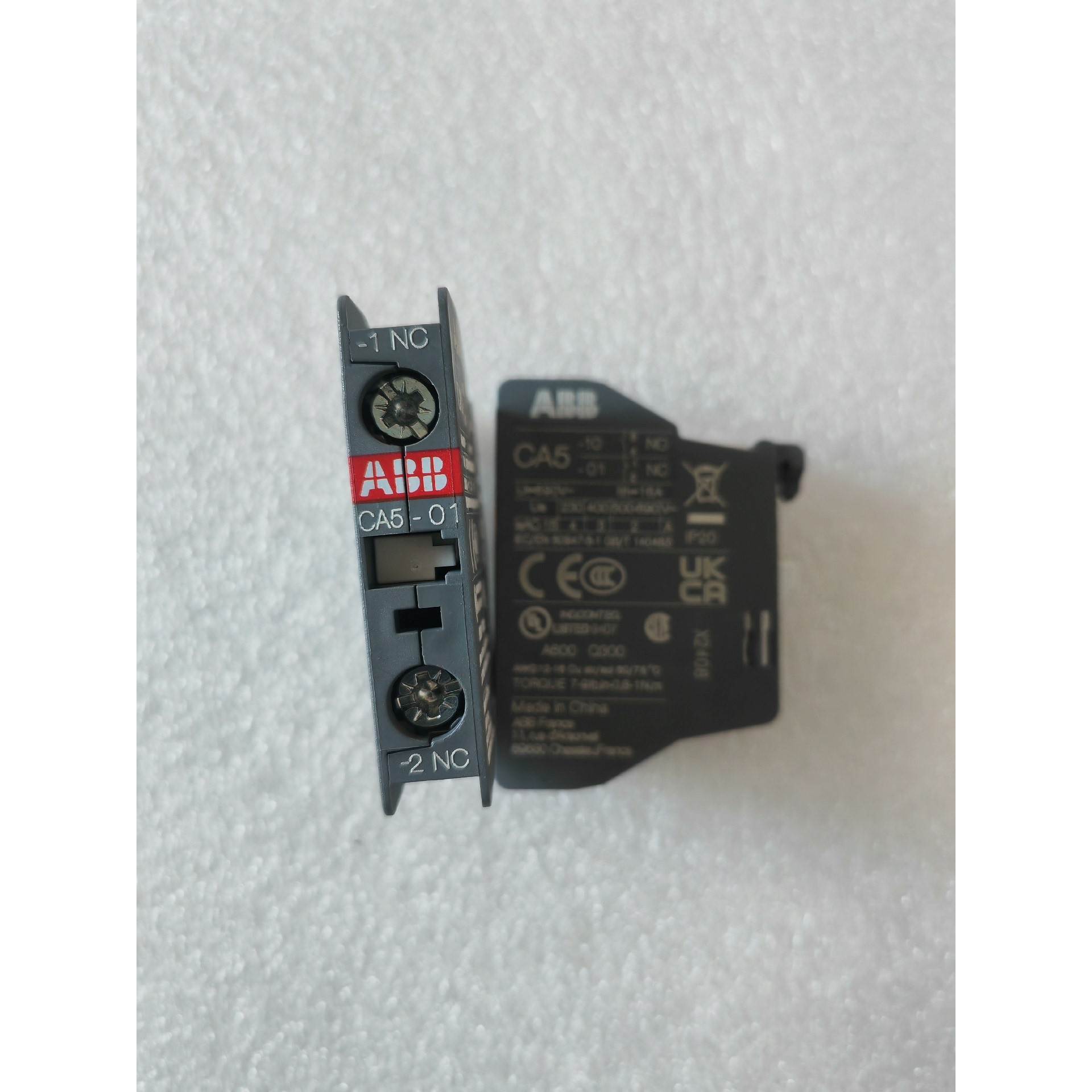 全新原装正品 ABB辅助触点 CA5 ABB常开触点 CA5