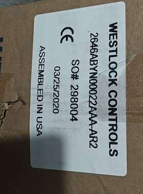 WESTLOCK西锁限位开关，型号2646ABYN00022