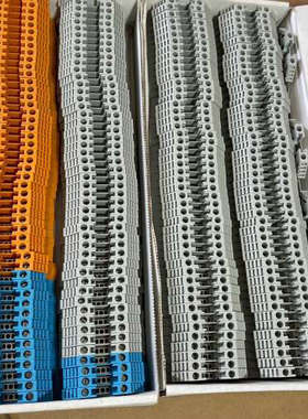 全新AB罗克韦尔1492-J4接线端子 灰色135只、橙色3