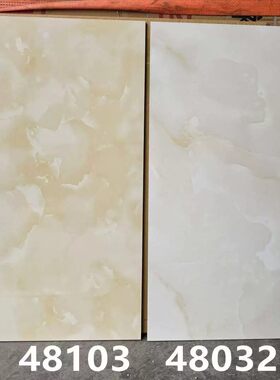 广东佛山通体中板400x800瓷砖玉石黄色厨房卫生间防污暖色系墙砖