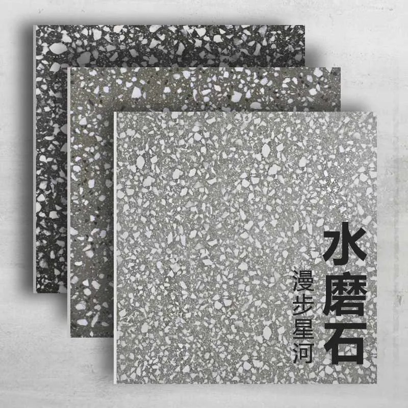 800x800复古水磨石瓷砖全瓷地板砖客厅地砖餐厅服装店防滑仿古砖