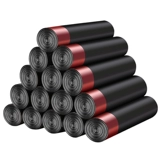 Большой одноразовый портативный автоматический пластиковый мусорный мешок для домашнего использования на шнурке, на шнурках, увеличенная толщина