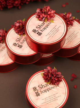 订结婚礼专用喜糖空盒子2025新款马口铁免折叠高级感伴手礼包装袋