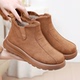 冬季 高帮 雪地靴软底舒适妈妈鞋 新款 加绒保暖棉靴女一脚蹬防滑时尚