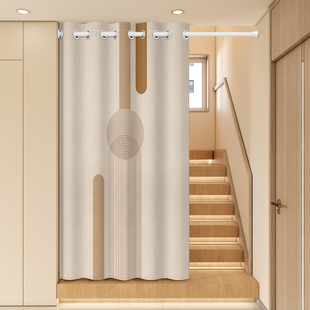 楼梯口空调隔断门帘防走冷气玄关过道布帘阁楼转角冬季保温遮挡帘
