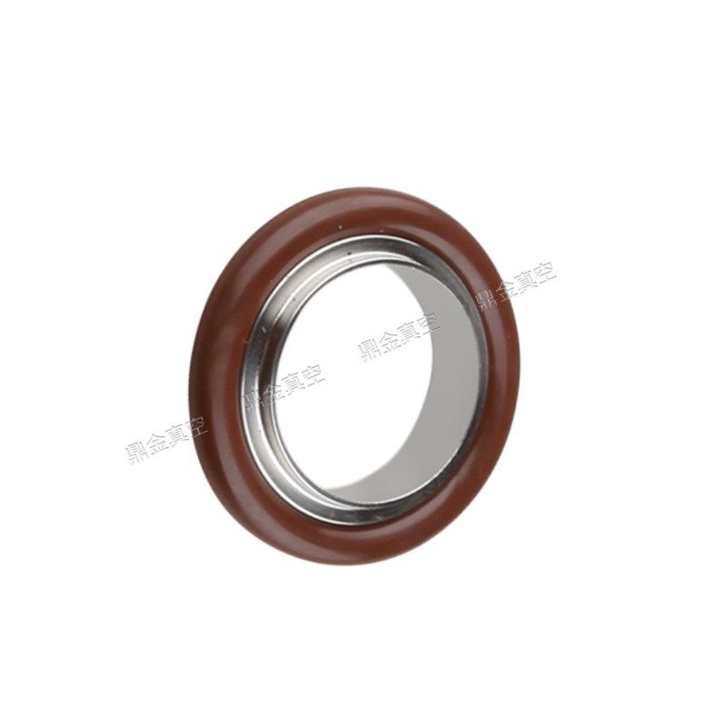 ISO/KF法兰卡盘304不锈钢真空中心支架O型圈密封垫圈氟胶圈10/16