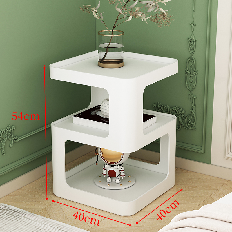 轻奢客厅沙发边几边柜现代简约铁艺E创意角几北欧床头小茶几小桌