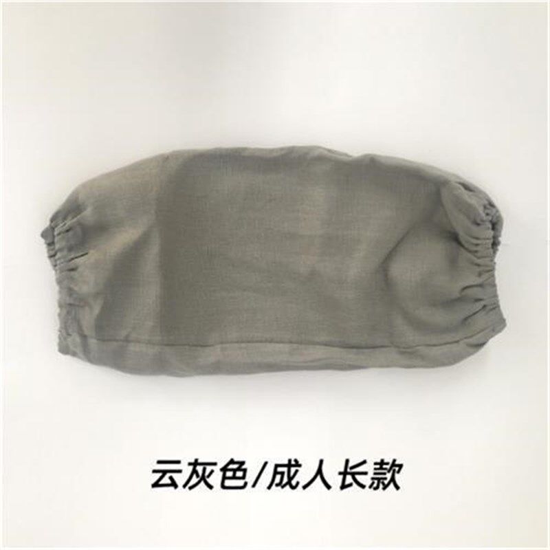 袖套男女办公室长款工作r防脏亚麻袖口防污吸水儿童学生羽绒服套