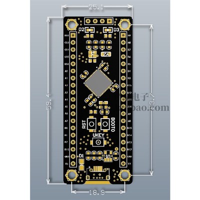 STM32F401CCU6 411CEU6开发板 32F4核心小系统板 学习板
