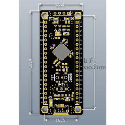 STM32F401CCU6 411CEU6开发板 32F4核心小系统板 学习板