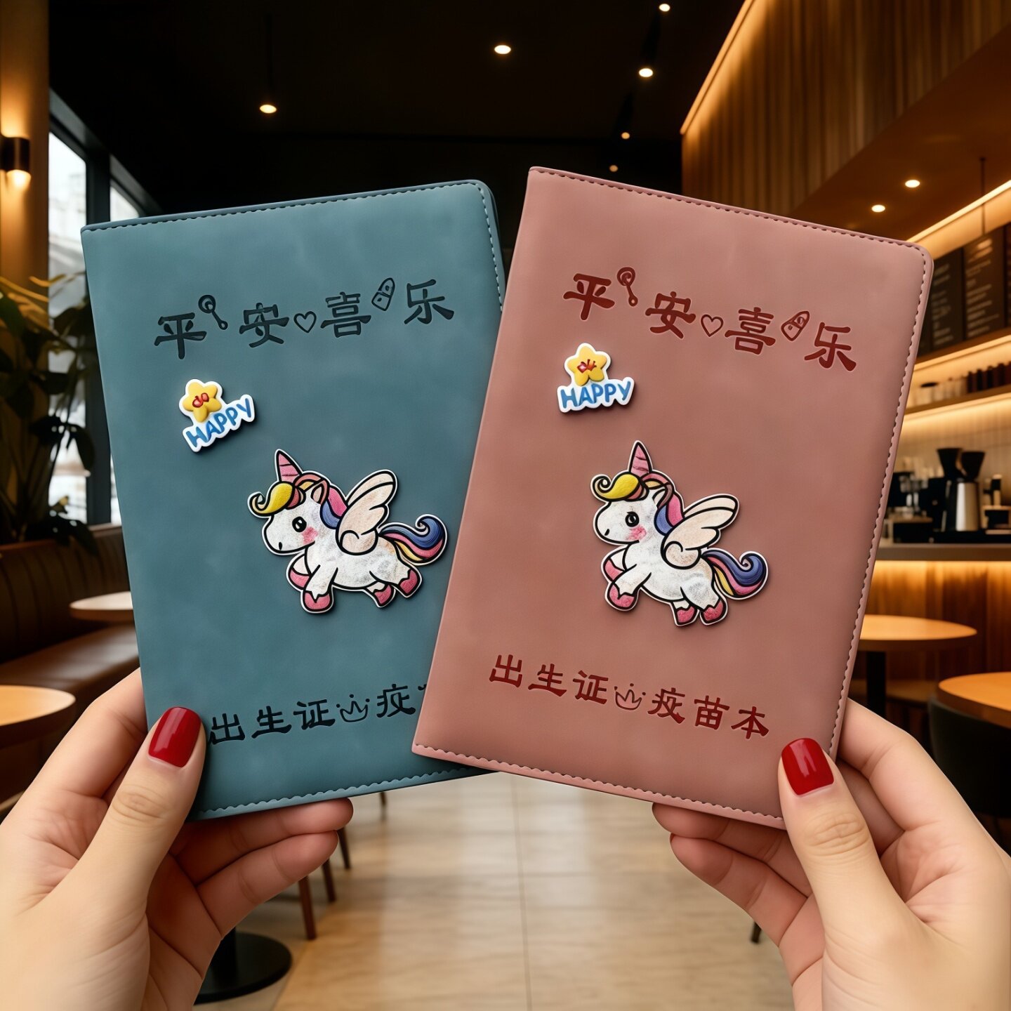 出生证保护套2026年新款马宝宝儿童医学证明全国通用不粘字疫苗本