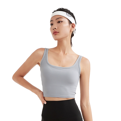 螺纹运动内衣防震瑜伽跑步