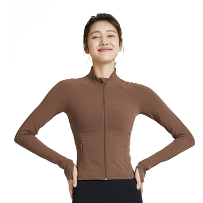 Esqua Athleisure 修身运动短夹克立领瑜伽外套普拉提训练户外