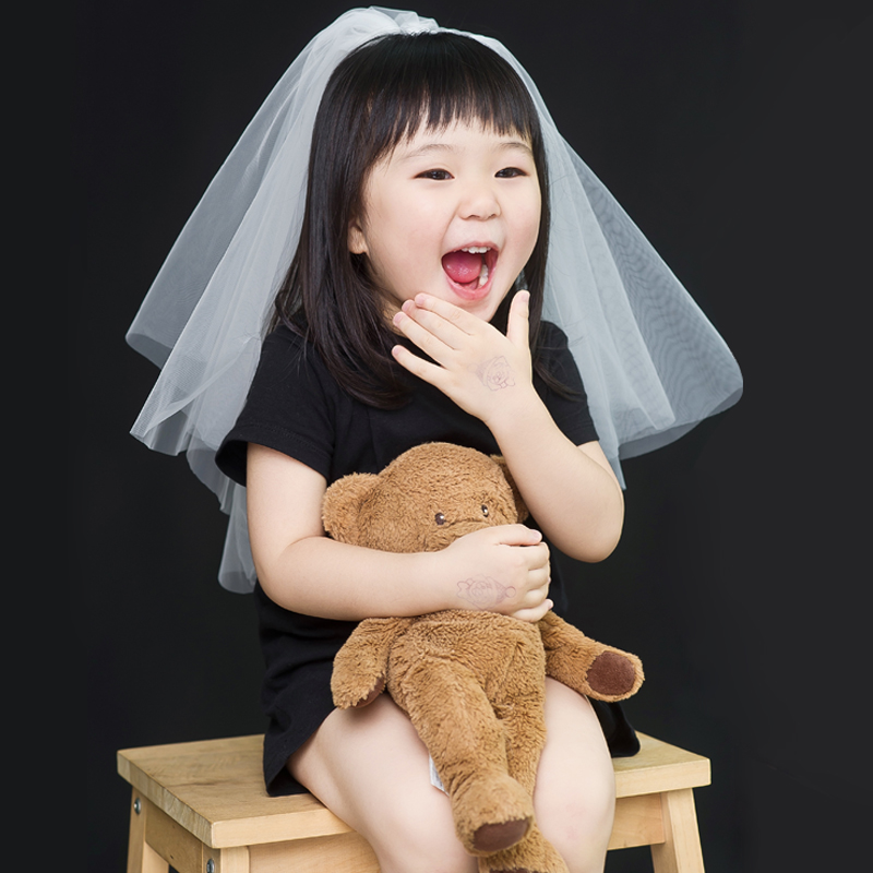 头纱公主母女亲子女童拍照道具6一幼儿园毕业照演出表演